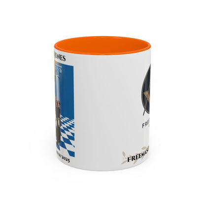 Premium Personalised Freemason Colour Rim Mug - Third Degree - Master Mason - Raised - Masonic Mugs