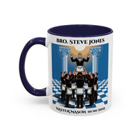 Premium Personalised Freemason Colour Rim Mug - Third Degree - Master Mason - Raised - Masonic Mugs