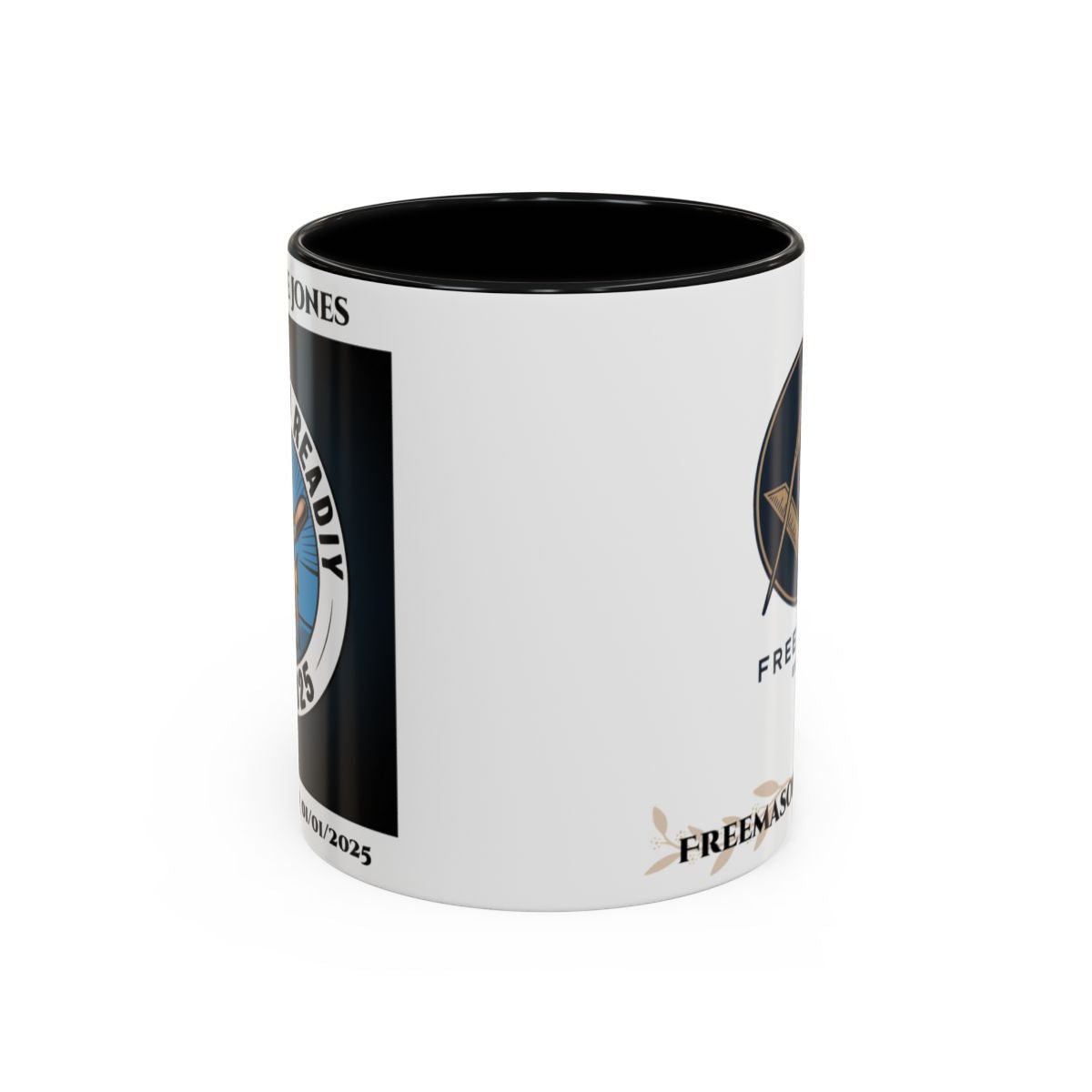 Premium Personalised Freemason Colour Rim Mug - Third Degree - Master Mason - Raised and Ready - Masonic Mugs