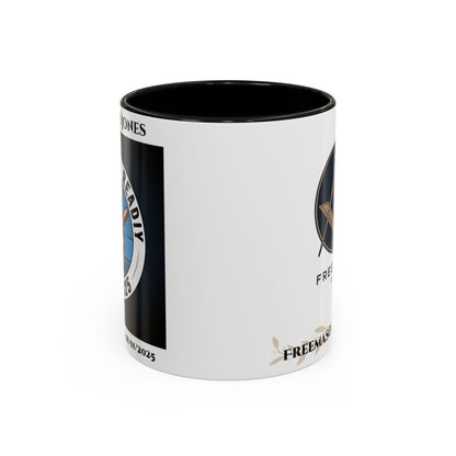 Premium Personalised Freemason Colour Rim Mug - Third Degree - Master Mason - Raised and Ready - Masonic Mugs