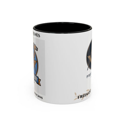 Premium Personalised Freemason Colour Rim Mug - Third Degree - Master Mason - Raised and Ready - Masonic Mugs