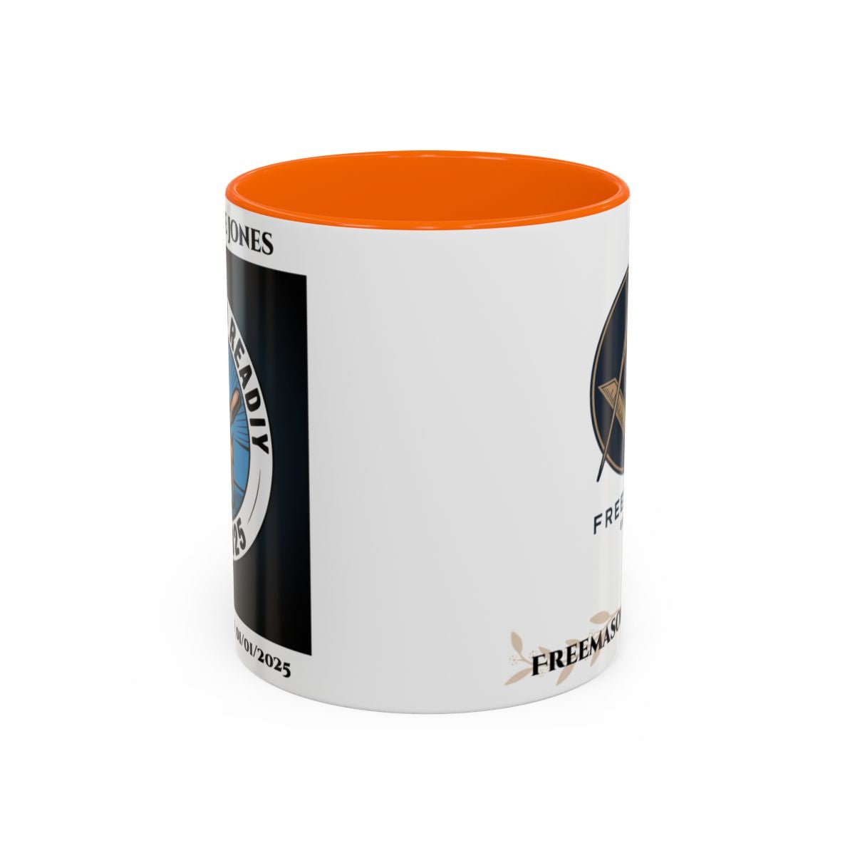 Premium Personalised Freemason Colour Rim Mug - Third Degree - Master Mason - Raised and Ready - Masonic Mugs