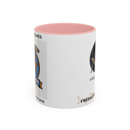 Premium Personalised Freemason Colour Rim Mug - Third Degree - Master Mason - Raised and Ready - Masonic Mugs