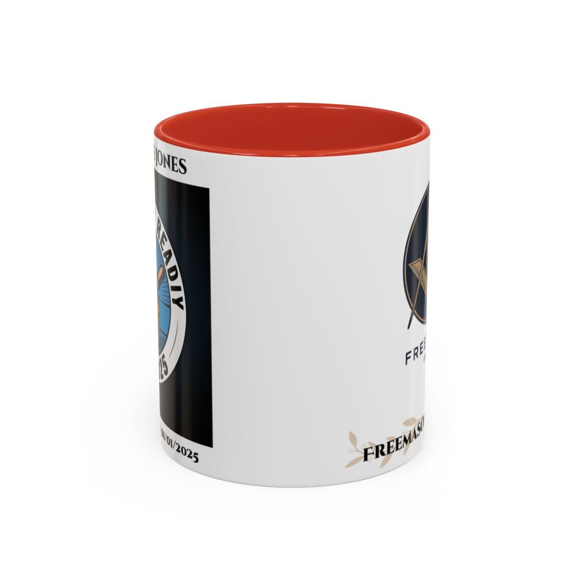 Premium Personalised Freemason Colour Rim Mug - Third Degree - Master Mason - Raised and Ready - Masonic Mugs