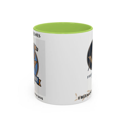 Premium Personalised Freemason Colour Rim Mug - Third Degree - Master Mason - Raised and Ready - Masonic Mugs