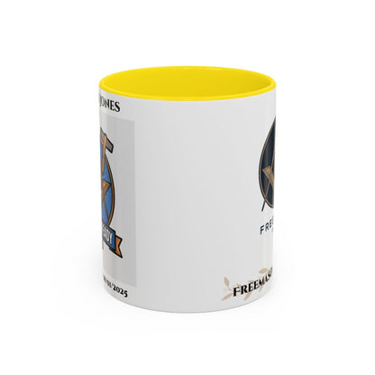 Premium Personalised Freemason Colour Rim Mug - Third Degree - Master Mason - Raised and Ready - Masonic Mugs