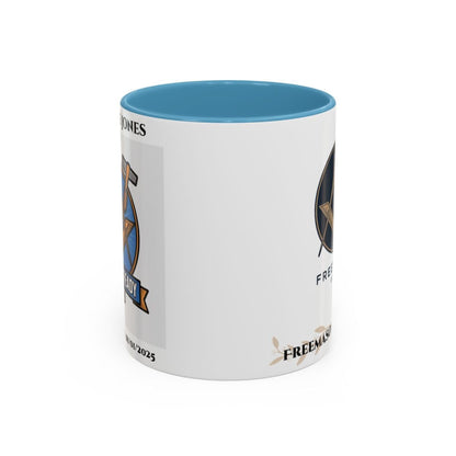 Premium Personalised Freemason Colour Rim Mug - Third Degree - Master Mason - Raised and Ready - Masonic Mugs