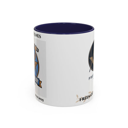 Premium Personalised Freemason Colour Rim Mug - Third Degree - Master Mason - Raised and Ready - Masonic Mugs