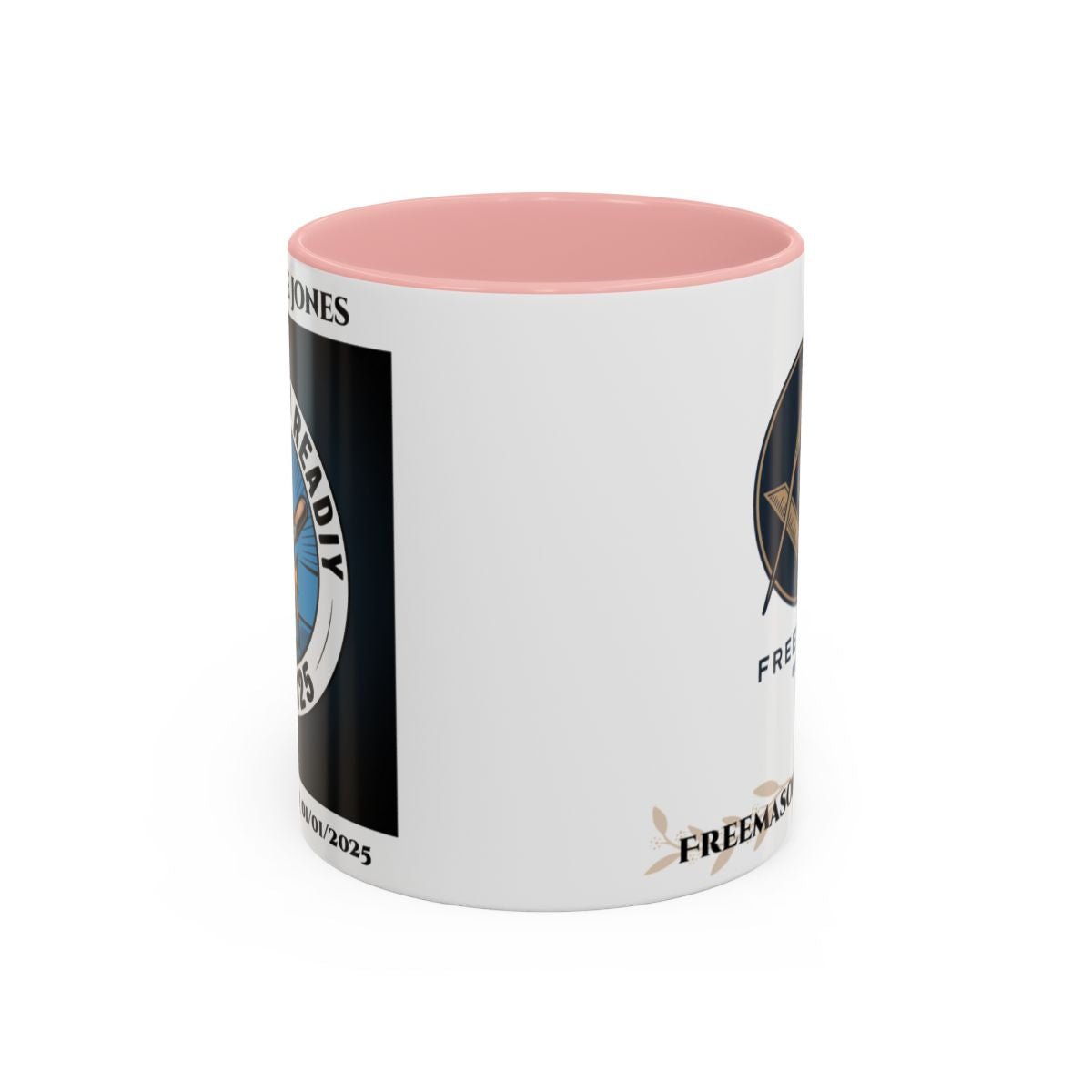 Premium Personalised Freemason Colour Rim Mug - Third Degree - Master Mason - Raised and Ready - Masonic Mugs