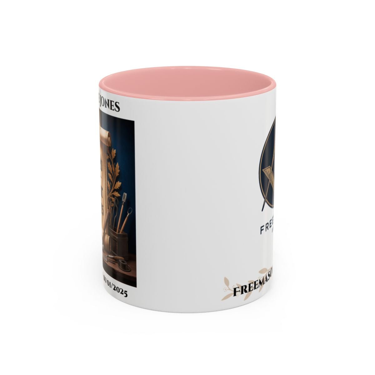 Premium Personalised Freemason Colour Rim Mug - Third Degree - Master Mason - Raised in Honour - Masonic Mugs