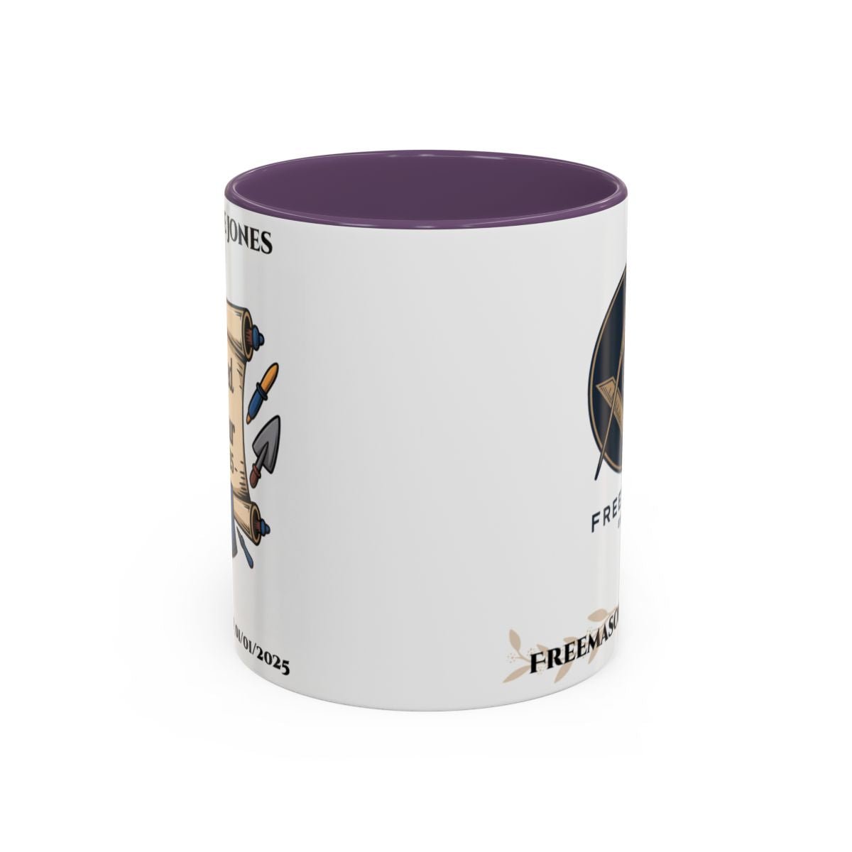 Premium Personalised Freemason Colour Rim Mug - Third Degree - Master Mason - Raised in Honour - Masonic Mugs