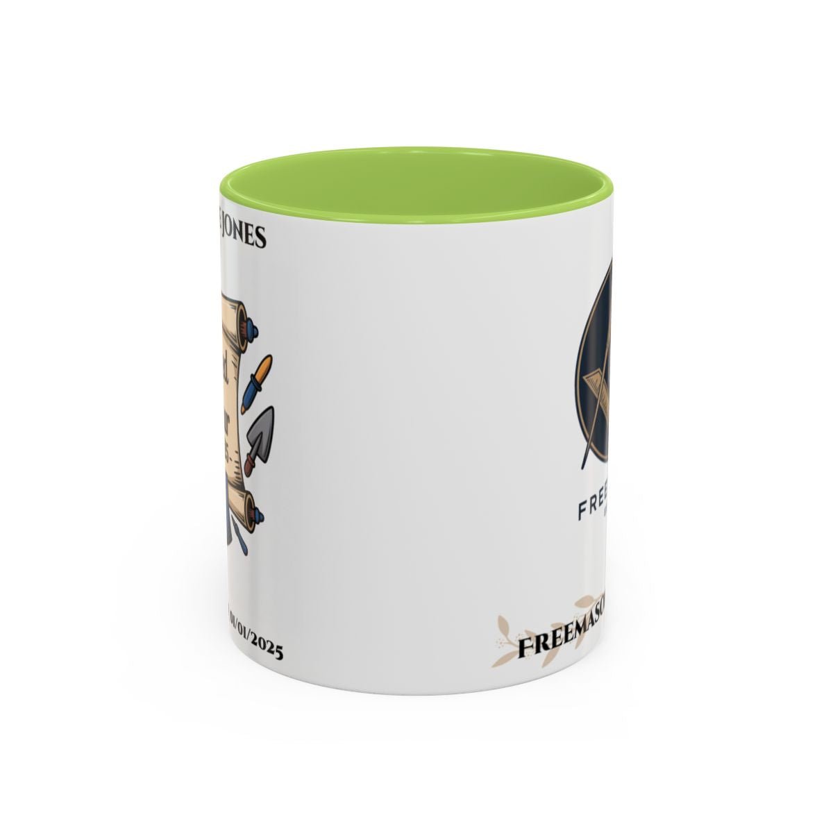 Premium Personalised Freemason Colour Rim Mug - Third Degree - Master Mason - Raised in Honour - Masonic Mugs