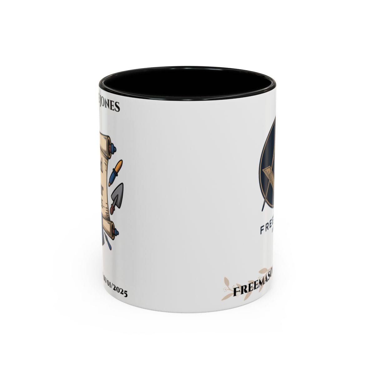 Premium Personalised Freemason Colour Rim Mug - Third Degree - Master Mason - Raised in Honour - Masonic Mugs