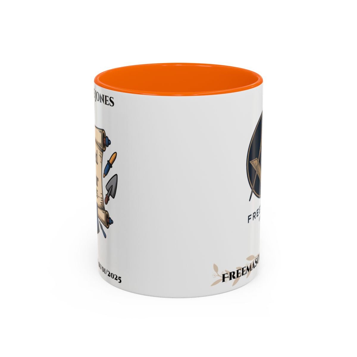 Premium Personalised Freemason Colour Rim Mug - Third Degree - Master Mason - Raised in Honour - Masonic Mugs