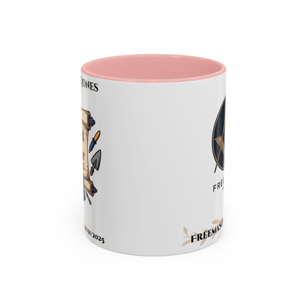 Premium Personalised Freemason Colour Rim Mug - Third Degree - Master Mason - Raised in Honour - Masonic Mugs