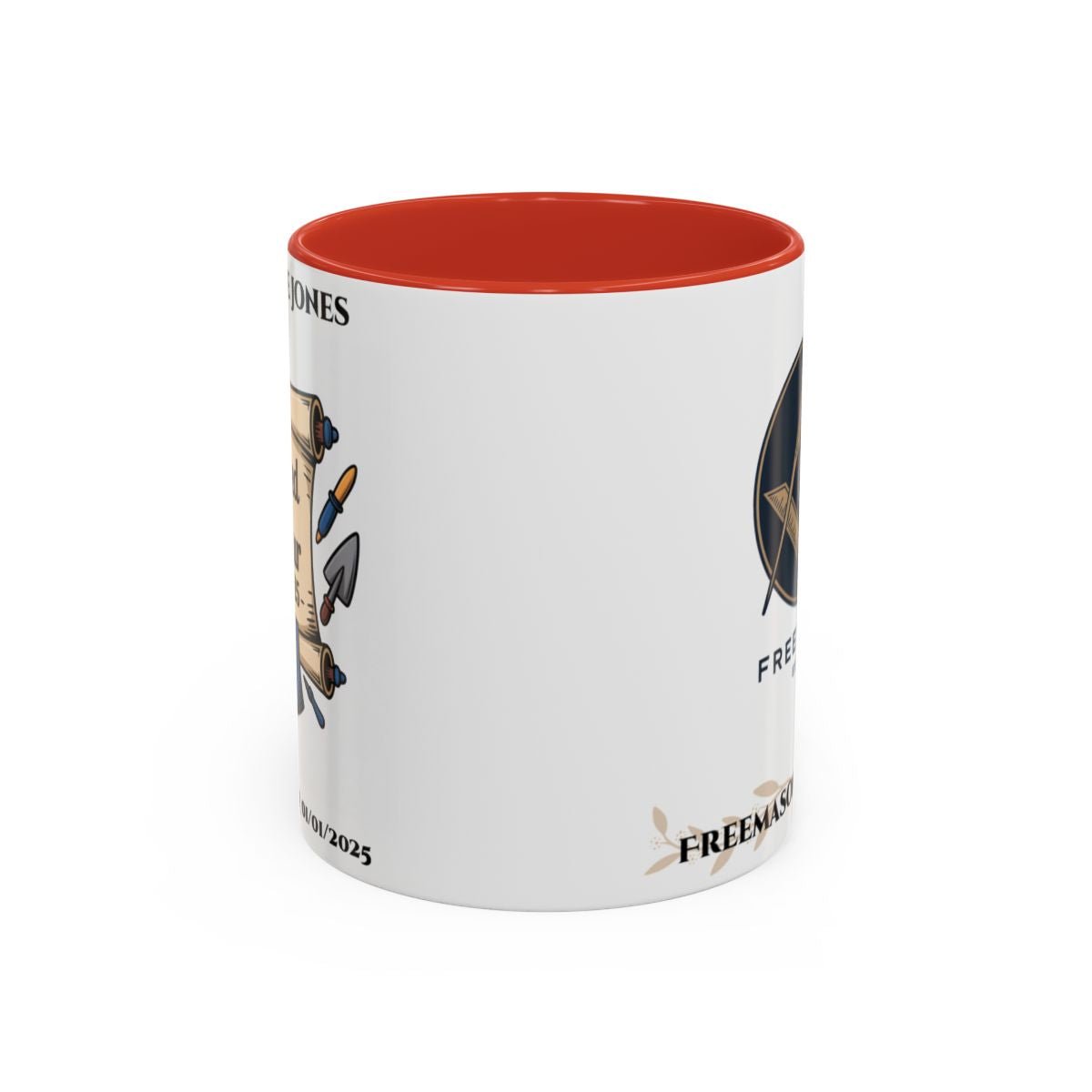 Premium Personalised Freemason Colour Rim Mug - Third Degree - Master Mason - Raised in Honour - Masonic Mugs