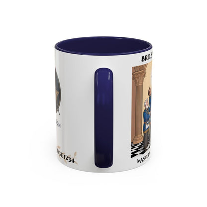 Premium Personalised Freemason Colour Rim Mug - Third Degree - Master Mason - Raised to the sublime degree - Masonic Mugs