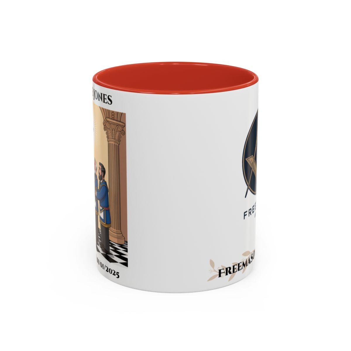Premium Personalised Freemason Colour Rim Mug - Third Degree - Master Mason - Raised to the sublime degree - Masonic Mugs