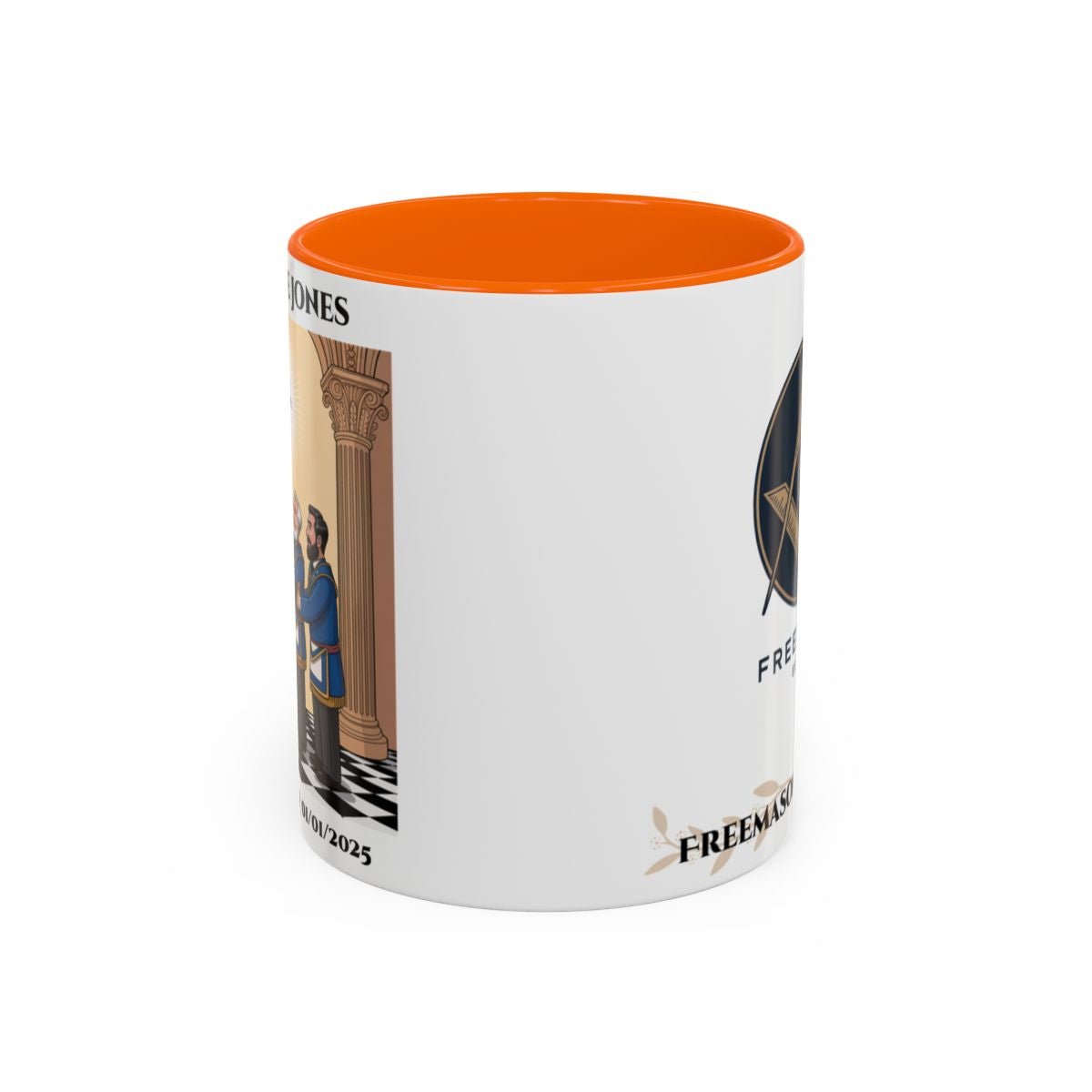 Premium Personalised Freemason Colour Rim Mug - Third Degree - Master Mason - Raised to the sublime degree - Masonic Mugs