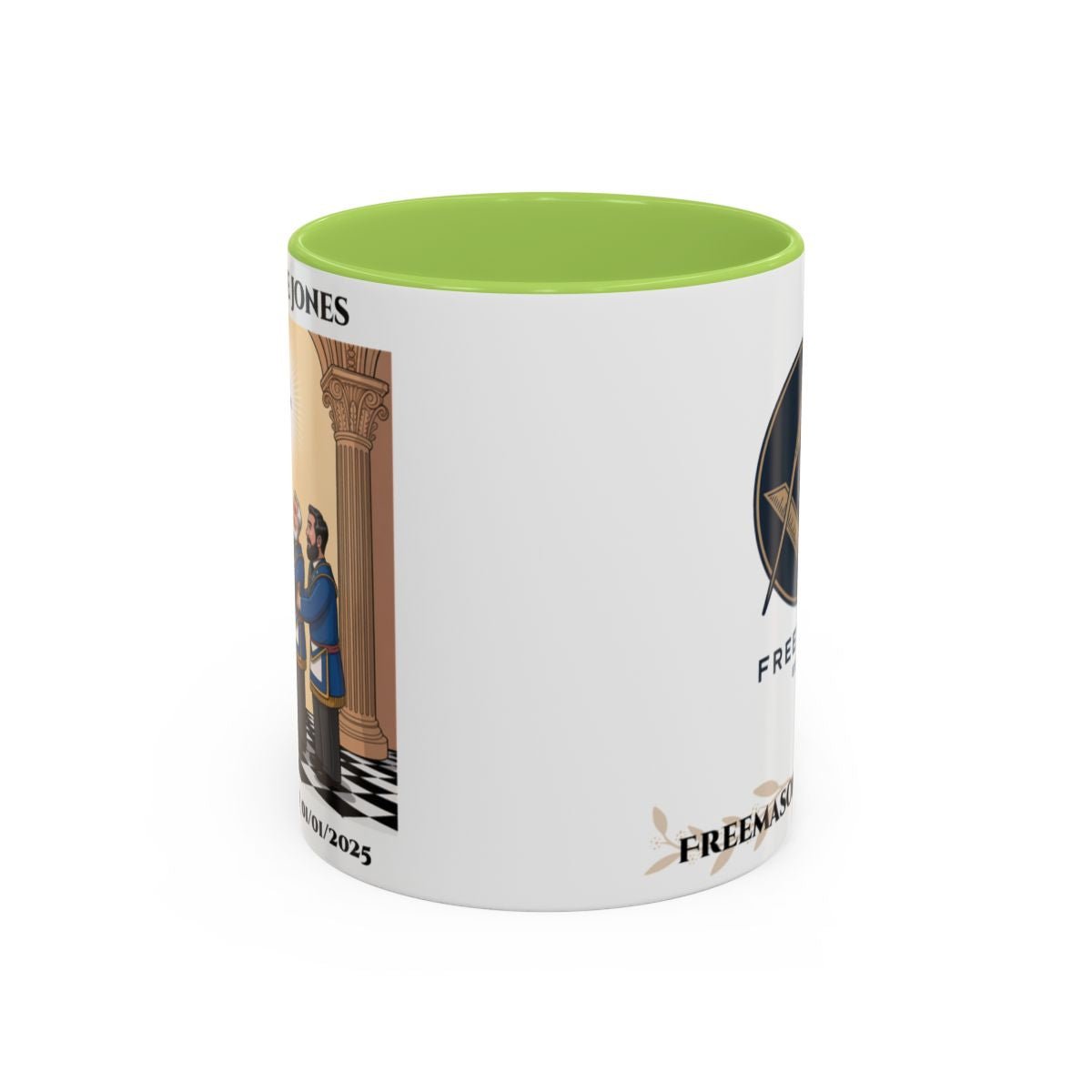 Premium Personalised Freemason Colour Rim Mug - Third Degree - Master Mason - Raised to the sublime degree - Masonic Mugs