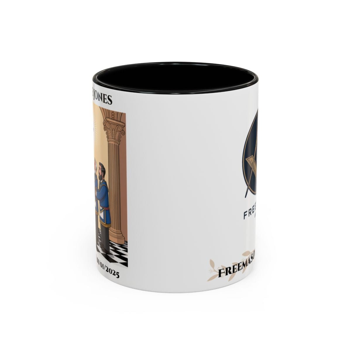 Premium Personalised Freemason Colour Rim Mug - Third Degree - Master Mason - Raised to the sublime degree - Masonic Mugs