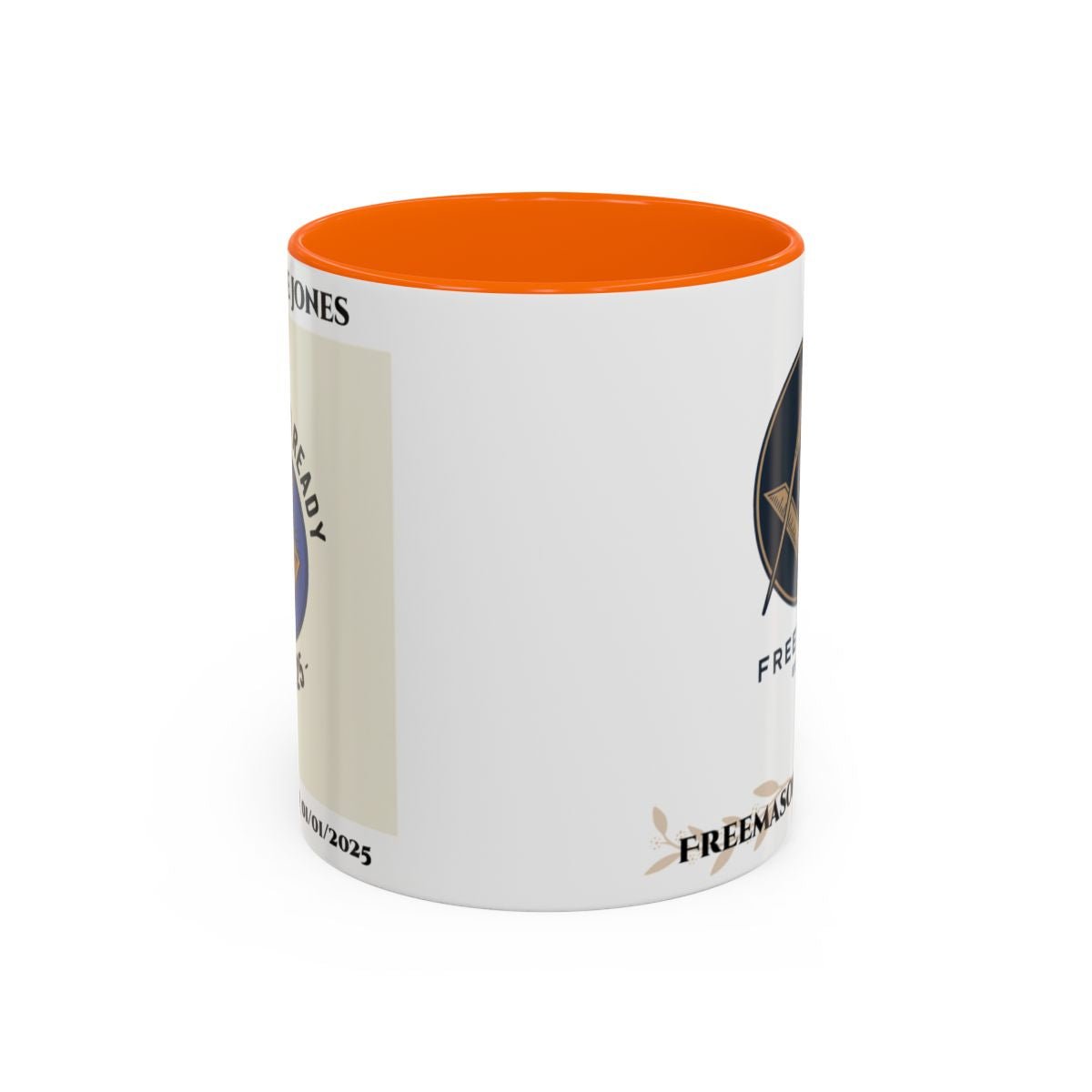 Premium Personalised Freemason Colour Rim Mug - Third Degree - Master Mason - Rasied and Ready - Masonic Mugs