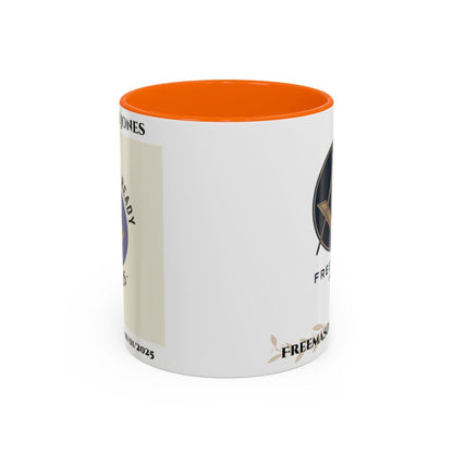 Premium Personalised Freemason Colour Rim Mug - Third Degree - Master Mason - Rasied and Ready - Masonic Mugs