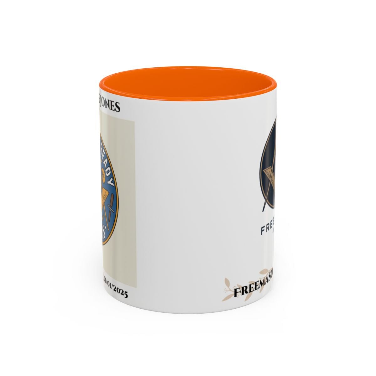 Premium Personalised Freemason Colour Rim Mug - Third Degree - Master Mason - Rasied and Ready - Masonic Mugs