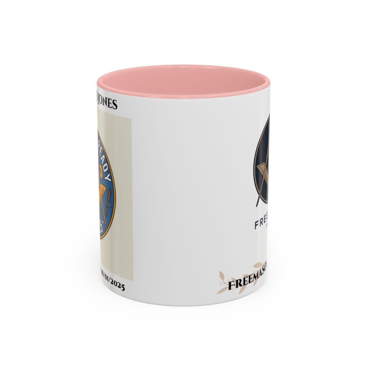 Premium Personalised Freemason Colour Rim Mug - Third Degree - Master Mason - Rasied and Ready - Masonic Mugs