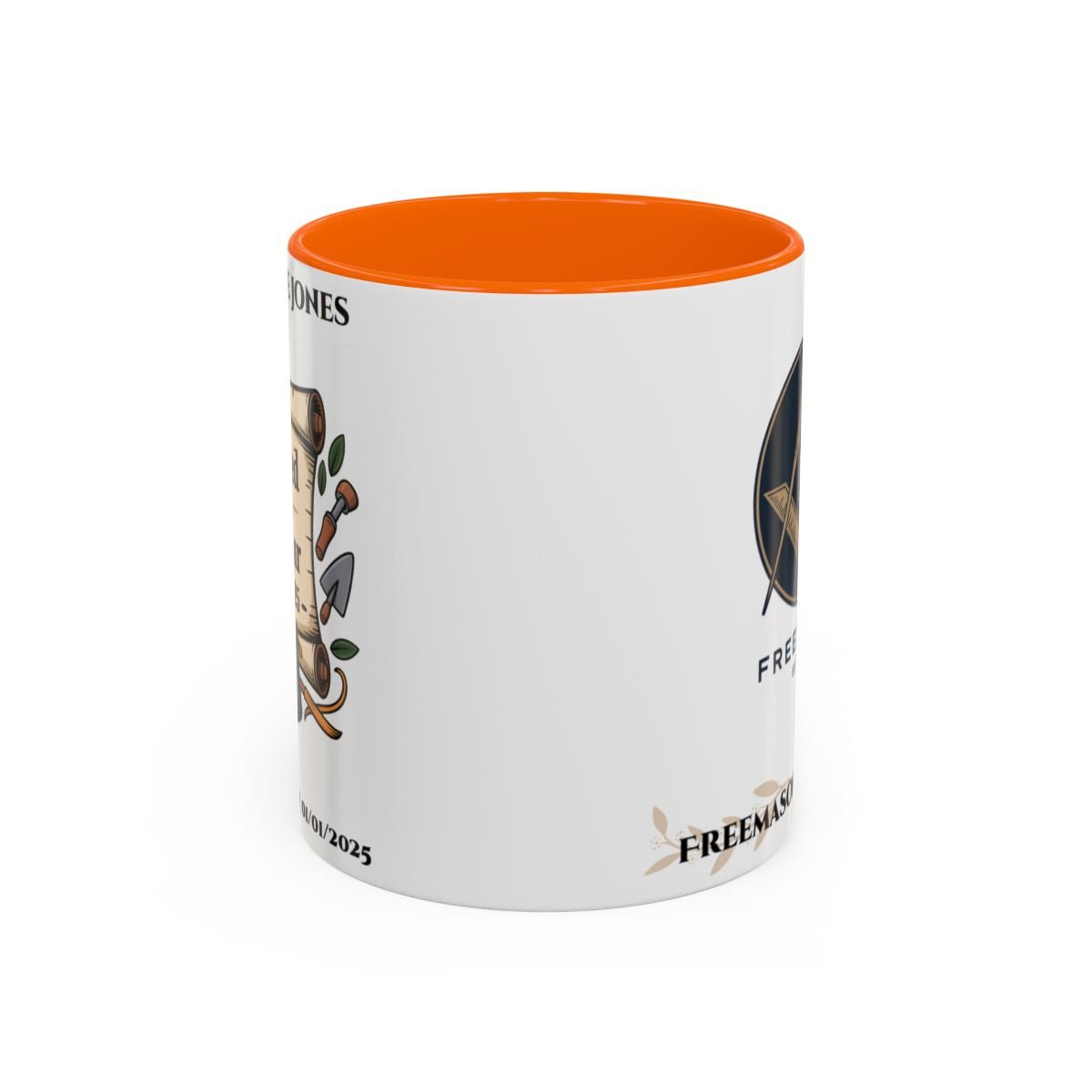 Premium Personalised Freemason Colour Rim Mug - Third Degree - Master Mason - Rasied in Honour - Masonic Mugs