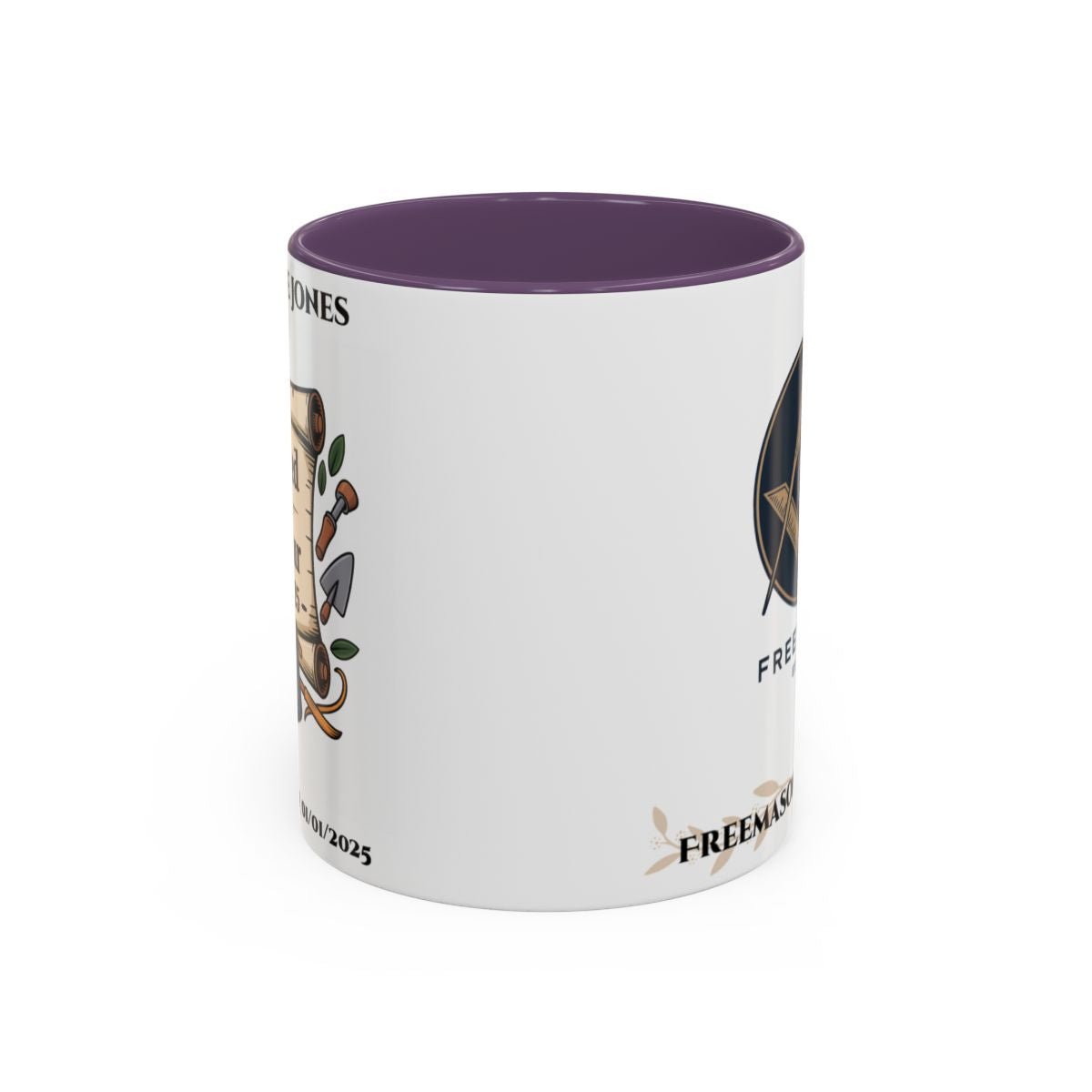 Premium Personalised Freemason Colour Rim Mug - Third Degree - Master Mason - Rasied in Honour - Masonic Mugs