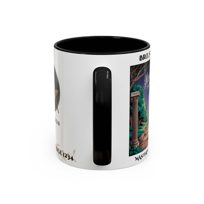 Premium Personalised Freemason Colour Rim Mug - Third Degree - Master Mason - The Journey Continues - Masonic Mugs