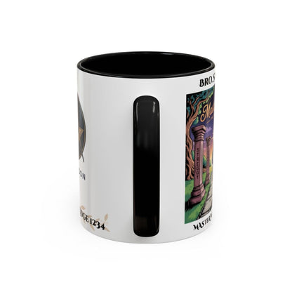 Premium Personalised Freemason Colour Rim Mug - Third Degree - Master Mason - The Journey Continues - Masonic Mugs