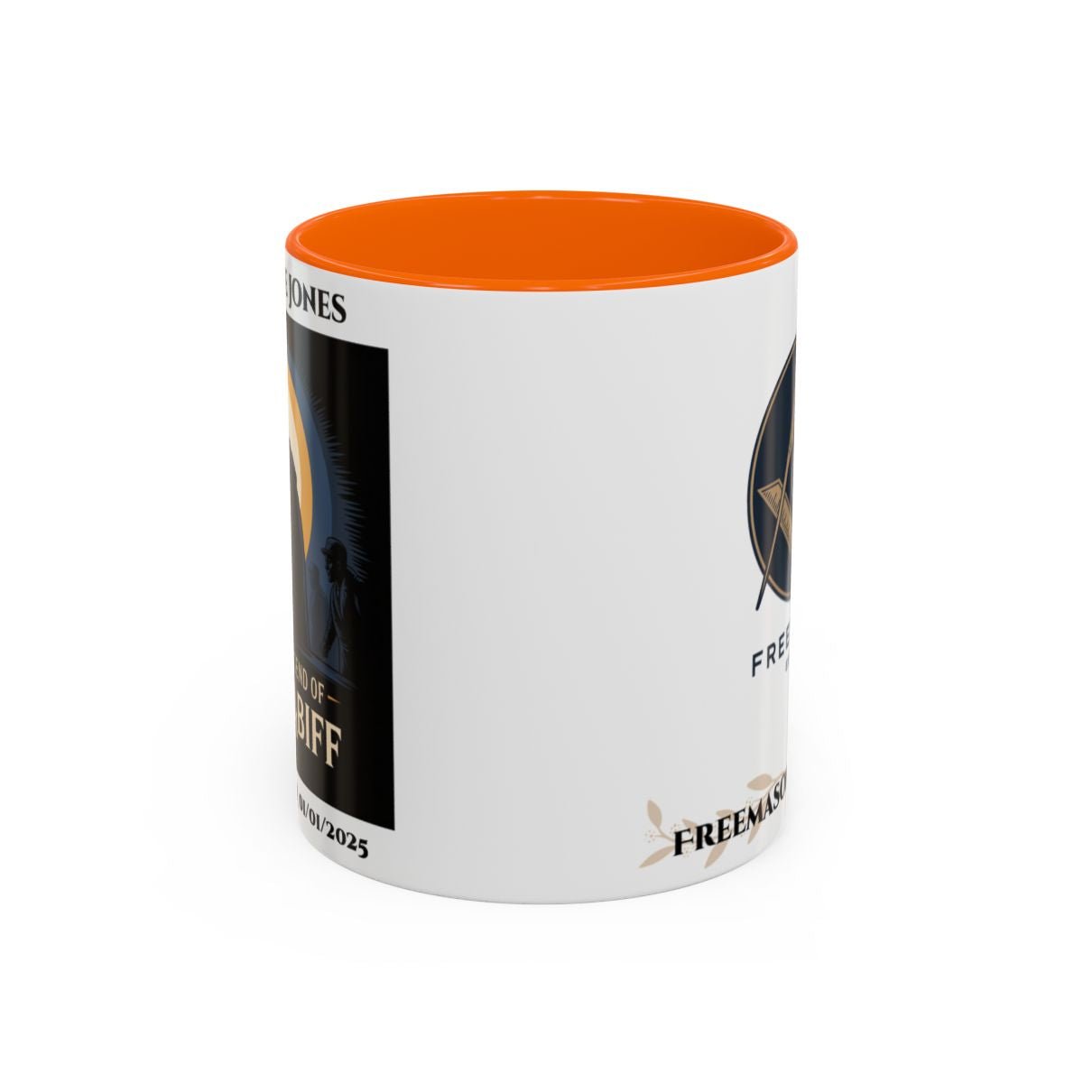 Premium Personalised Freemason Colour Rim Mug - Third Degree - Master Mason - The know the legend of Hiram Abiff - Masonic Mugs