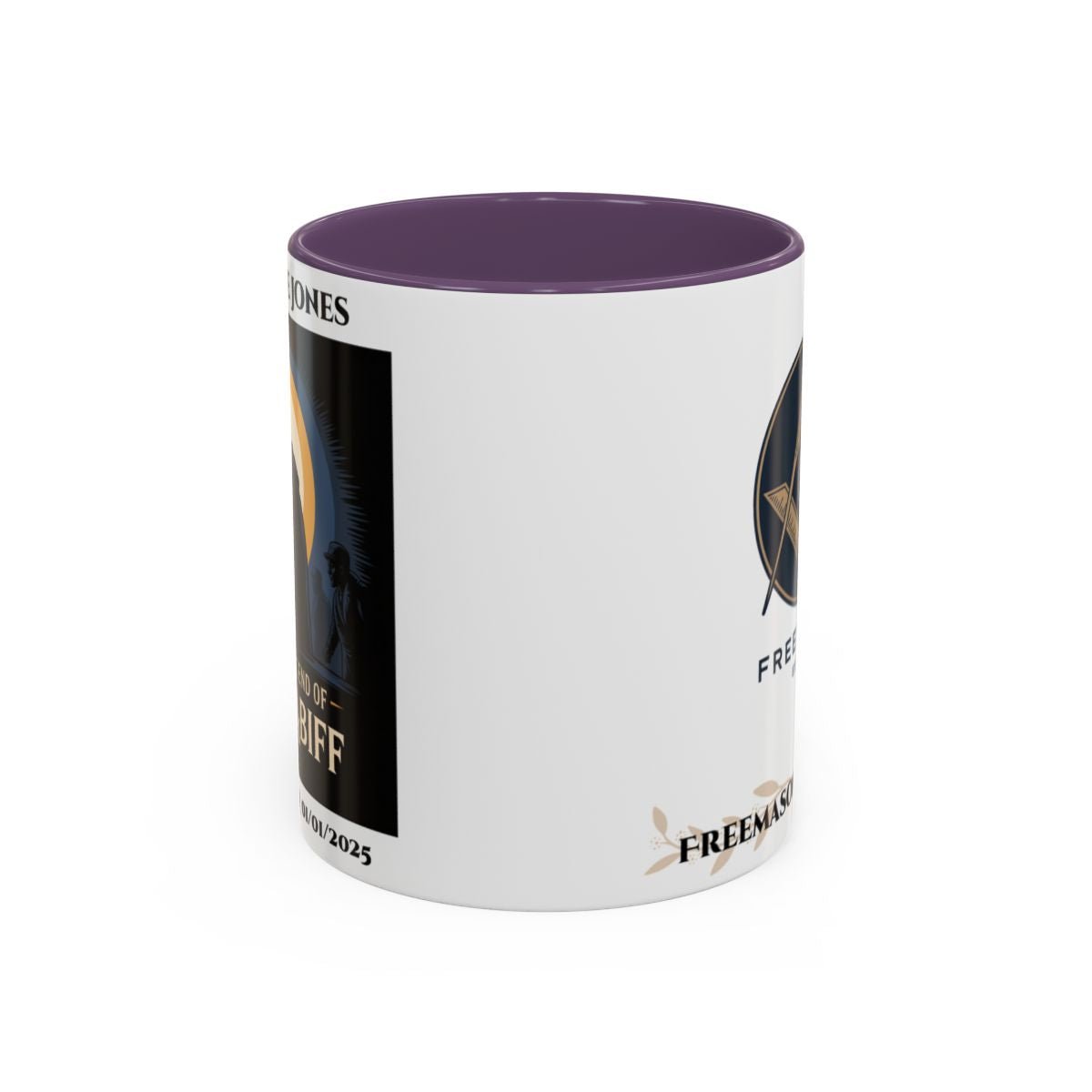Premium Personalised Freemason Colour Rim Mug - Third Degree - Master Mason - The know the legend of Hiram Abiff - Masonic Mugs