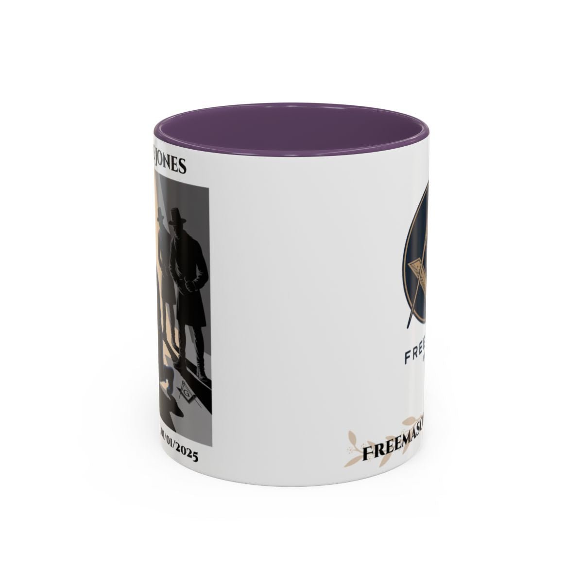 Premium Personalised Freemason Colour Rim Mug - Third Degree - Master Mason - The legend - Masonic Mugs