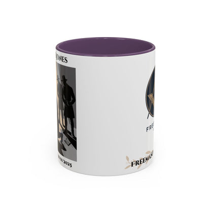 Premium Personalised Freemason Colour Rim Mug - Third Degree - Master Mason - The legend - Masonic Mugs