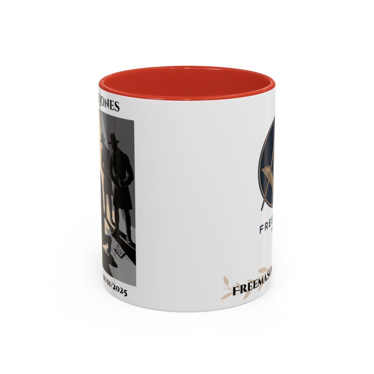 Premium Personalised Freemason Colour Rim Mug - Third Degree - Master Mason - The legend - Masonic Mugs