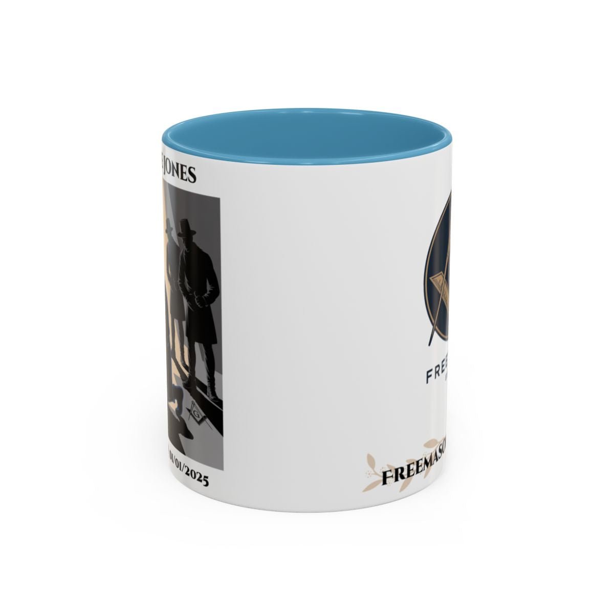 Premium Personalised Freemason Colour Rim Mug - Third Degree - Master Mason - The legend - Masonic Mugs