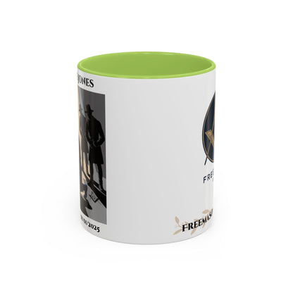 Premium Personalised Freemason Colour Rim Mug - Third Degree - Master Mason - The legend - Masonic Mugs