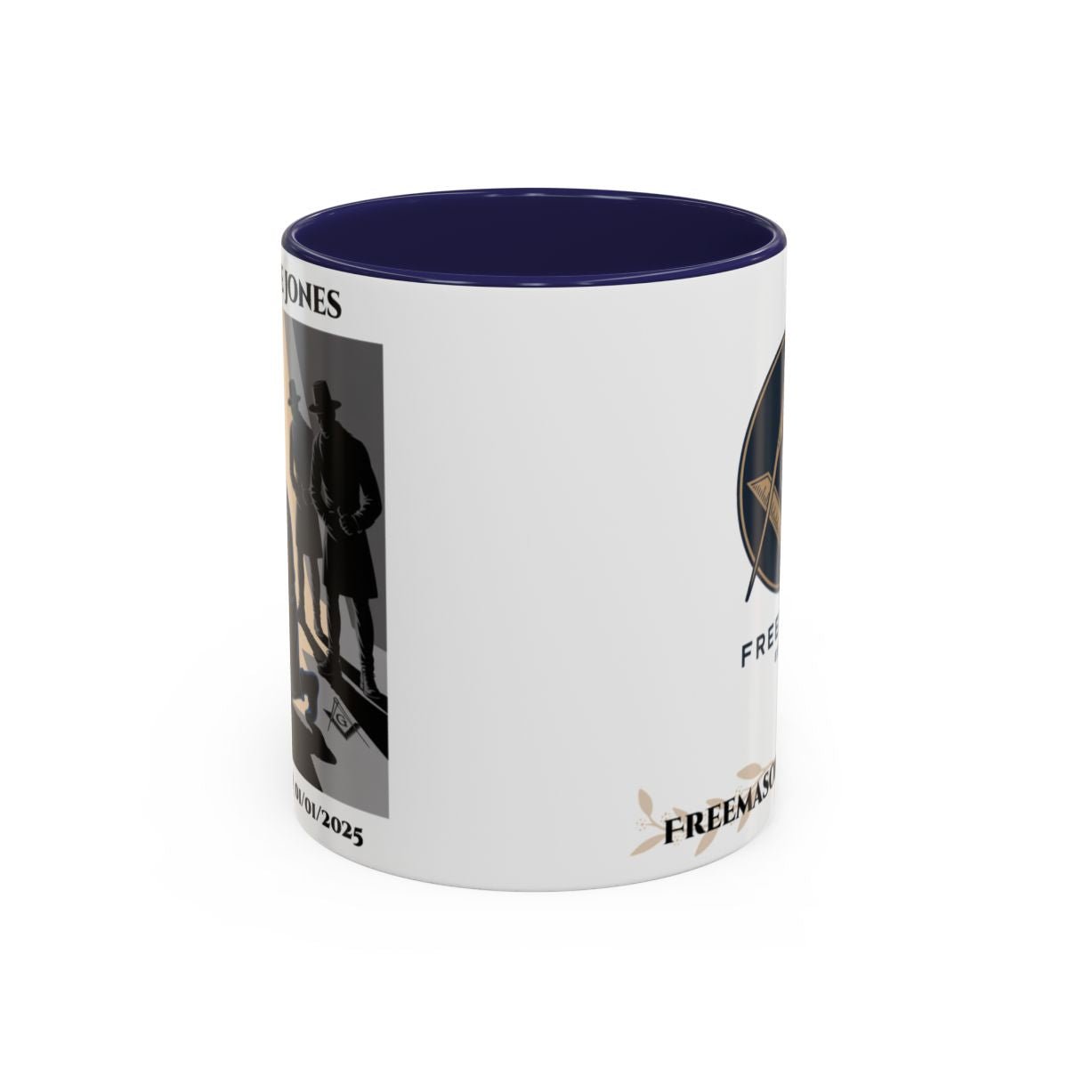 Premium Personalised Freemason Colour Rim Mug - Third Degree - Master Mason - The legend - Masonic Mugs