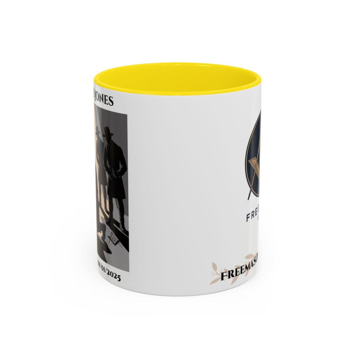 Premium Personalised Freemason Colour Rim Mug - Third Degree - Master Mason - The legend - Masonic Mugs