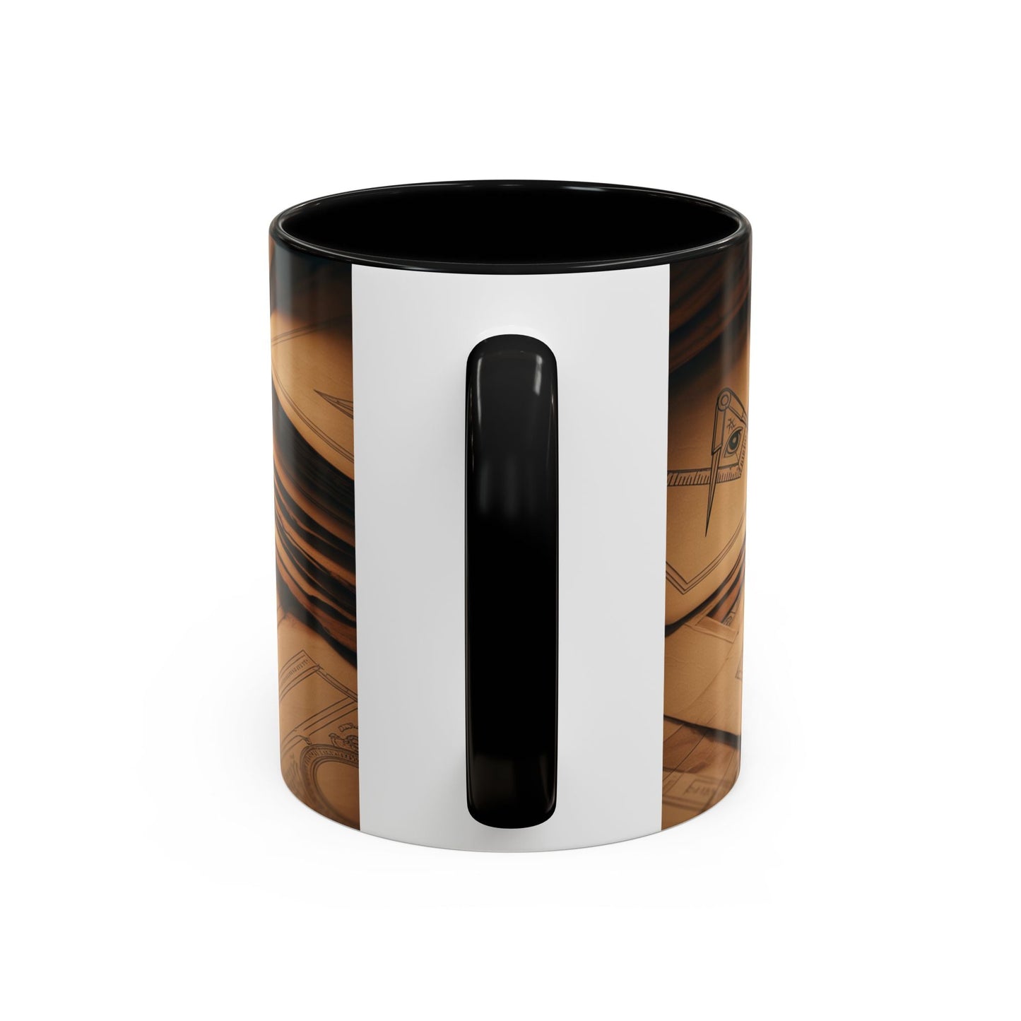 Premium Ready to Go Accent Coffee Mug | Unique Gift for Masons, Coffee Lovers, Home Decor, Spirituality, and Ceremonial Use - Masonic Mugs