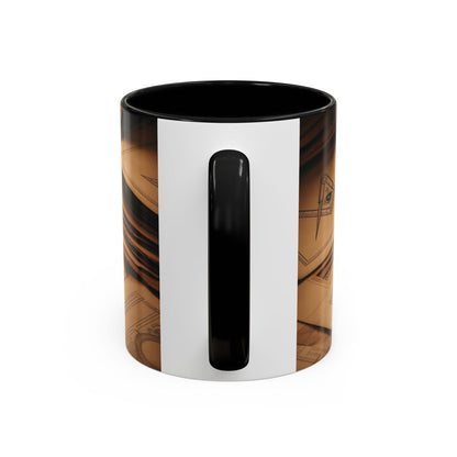 Premium Ready to Go Accent Coffee Mug | Unique Gift for Masons, Coffee Lovers, Home Decor, Spirituality, and Ceremonial Use - Masonic Mugs