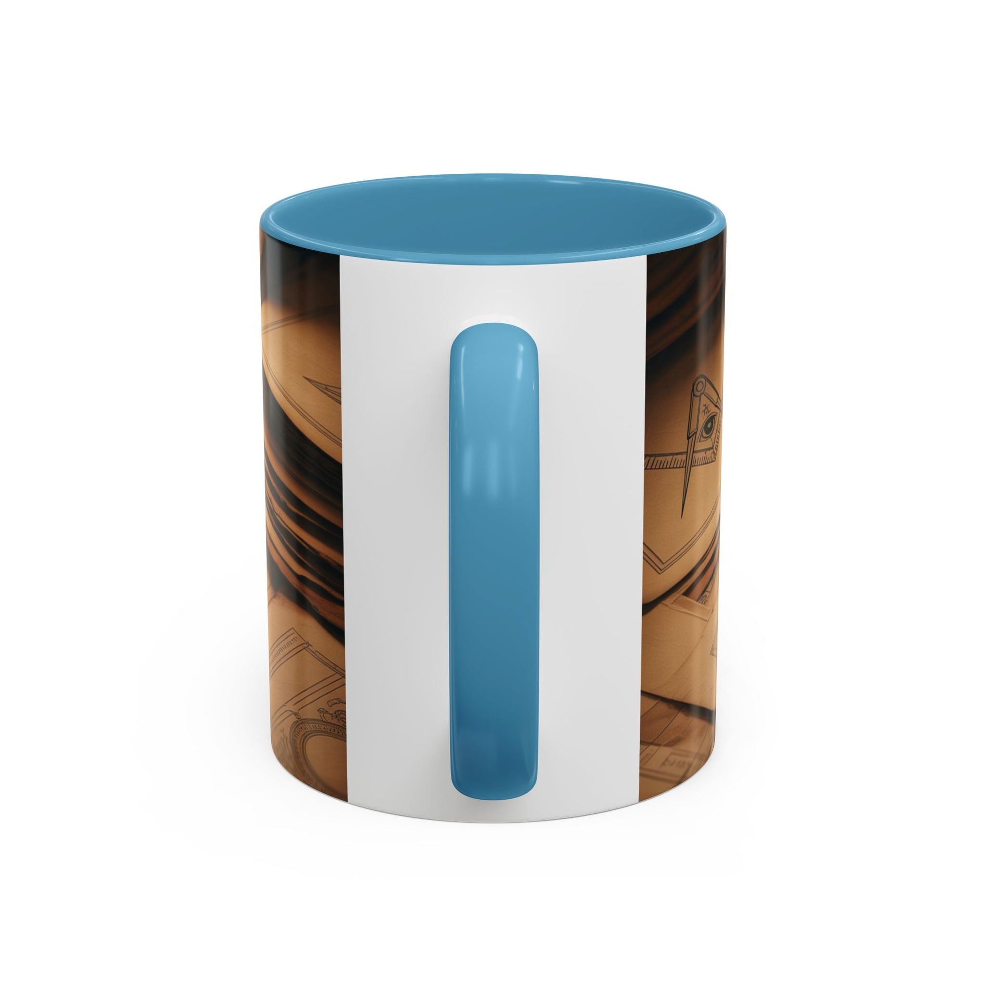 Premium Ready to Go Accent Coffee Mug | Unique Gift for Masons, Coffee Lovers, Home Decor, Spirituality, and Ceremonial Use - Masonic Mugs
