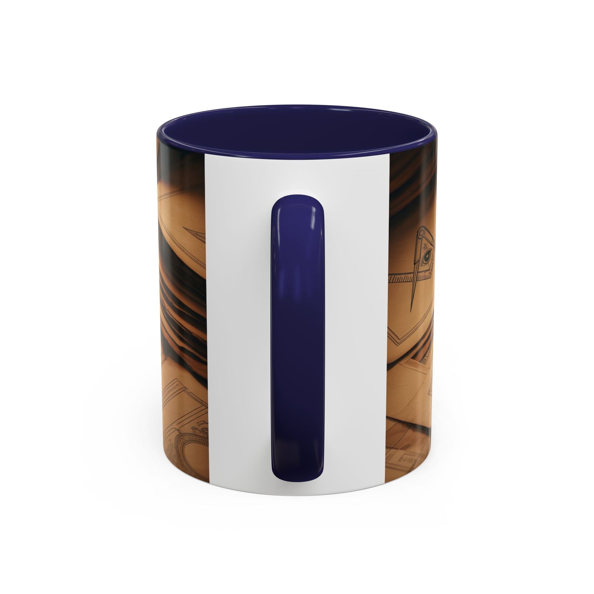 Premium Ready to Go Accent Coffee Mug | Unique Gift for Masons, Coffee Lovers, Home Decor, Spirituality, and Ceremonial Use - Masonic Mugs