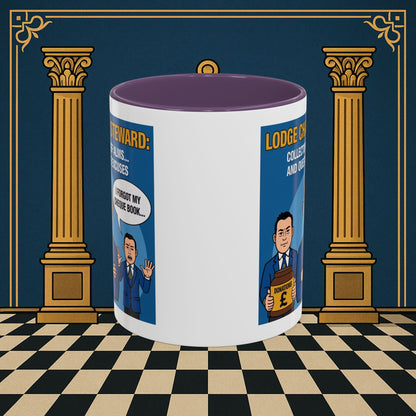 Premium Ready to Go Freemason Design | Accent Coloured 11oz Mug | The Donation Dodgers | Charity Steward - Masonic Mugs