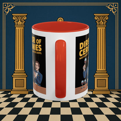 Premium Ready to Go Freemason Design | Accent Coloured 11oz Mug | Toastmaster's Triumph | Director of Ceremonies - Masonic Mugs
