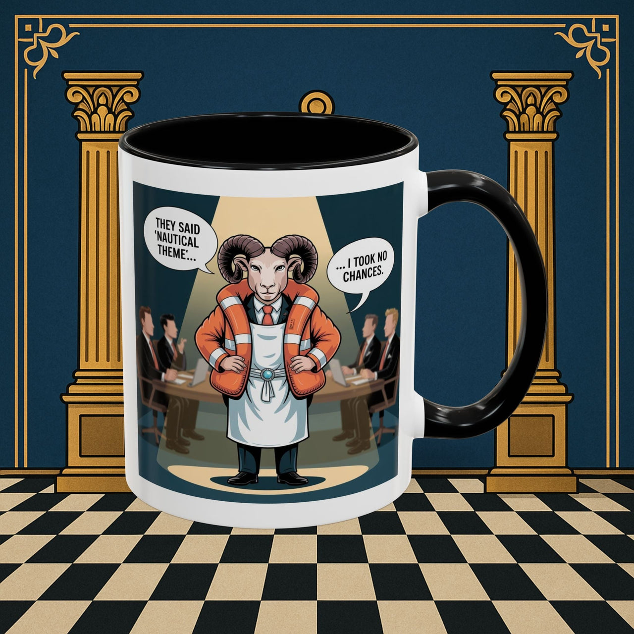 Premium Ready to Go Freemason Design | Boardroom Baa | Royal Ark Mariner - Masonic Mugs