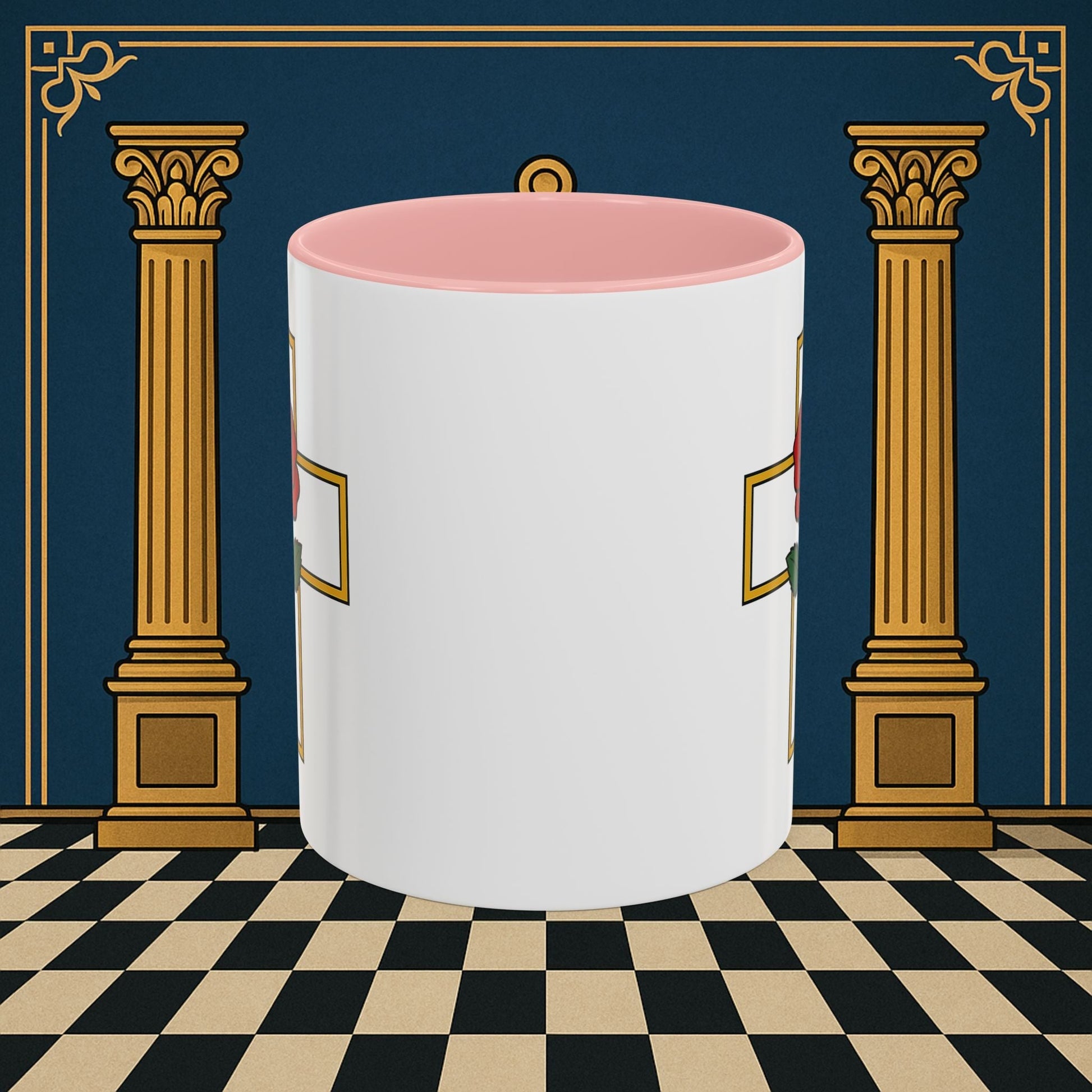 Premium Ready to Go Freemason Design | Crimson Cross | Rose Croix - Masonic Mugs